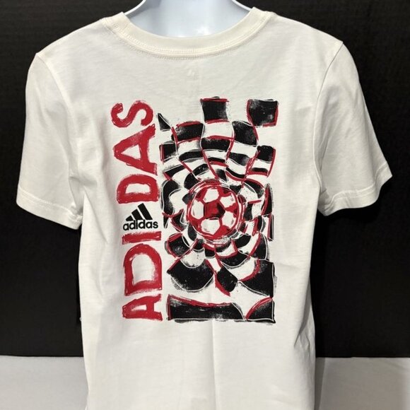 NWT - Adidas Boys “Nothing But Net” Short Sleeve Graphic T-Shirt – Sizes: 6 & 7 - Picture 4 of 8